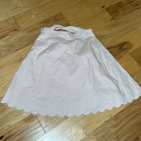 Club Monaco Skirt Tied waist Scalloped trim Blush - Picture 8 of 11